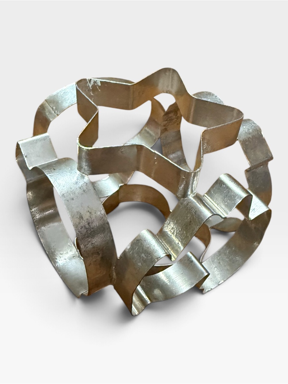 Vintage Tomado Holland 6-Sided Metal Cookie Cutter Cube Ball